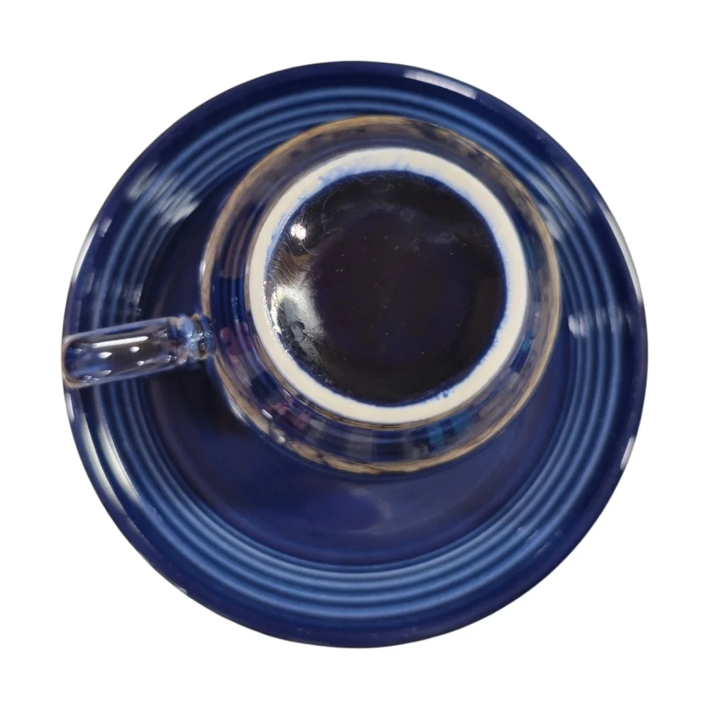 Fiesta Cobalt Teacup and Saucer Set